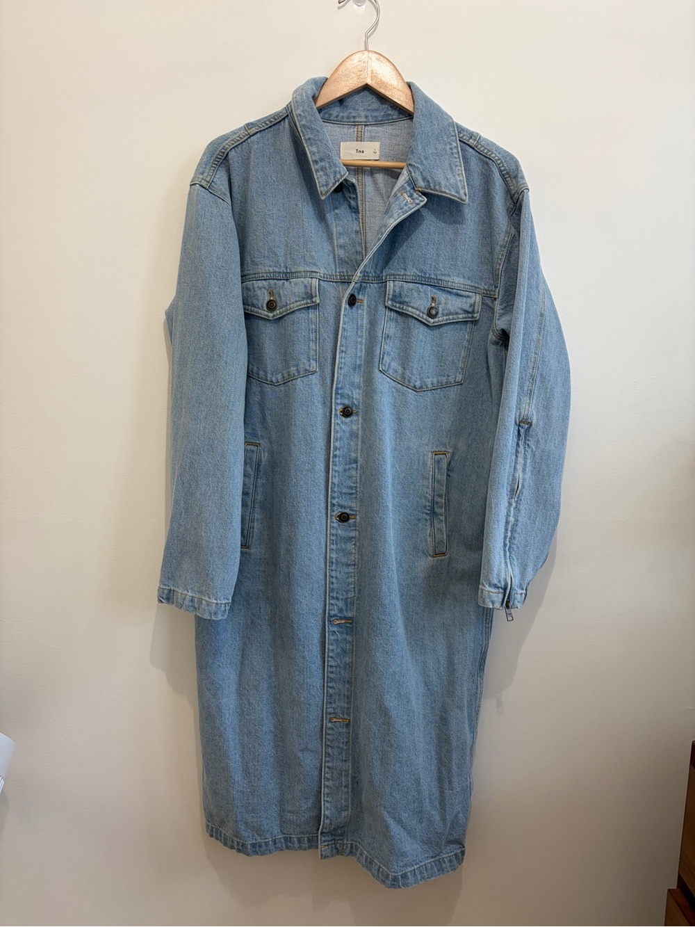 TNA long denim jacket